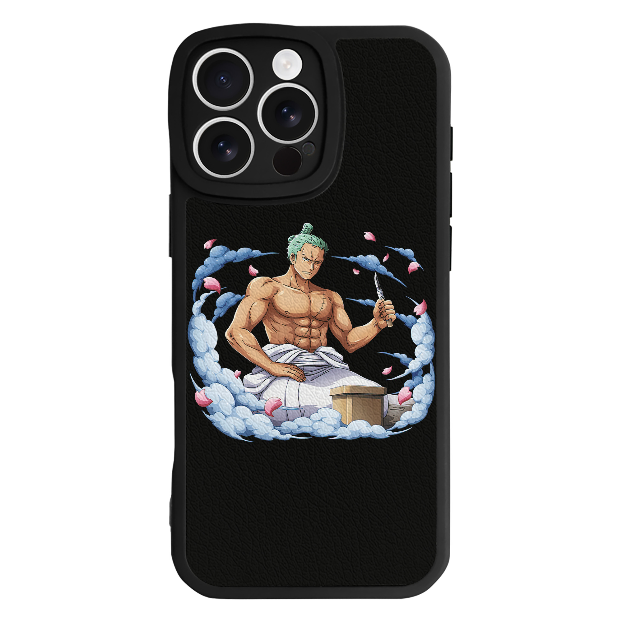 ワンピース ロロノア・ゾロ ONE PIECE Roronoa Zoro 【iPhone 16シリーズ対応】シリコンスマホケース（レザー調） 材質：シリコン
